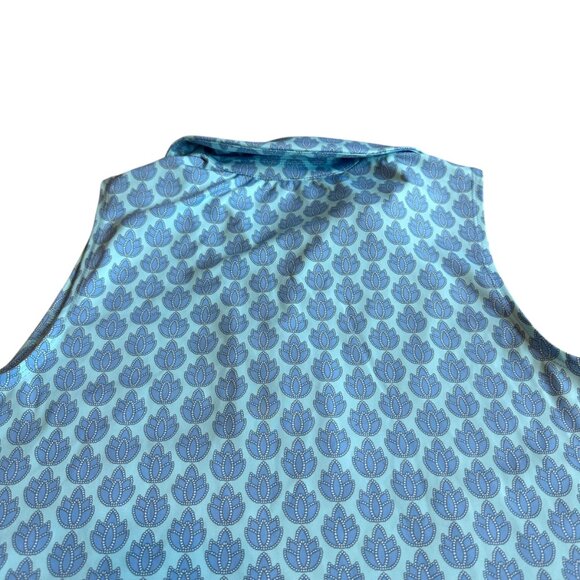 Sigrid Olsen Blue Patterned Mini Dress - Picture 7 of 10